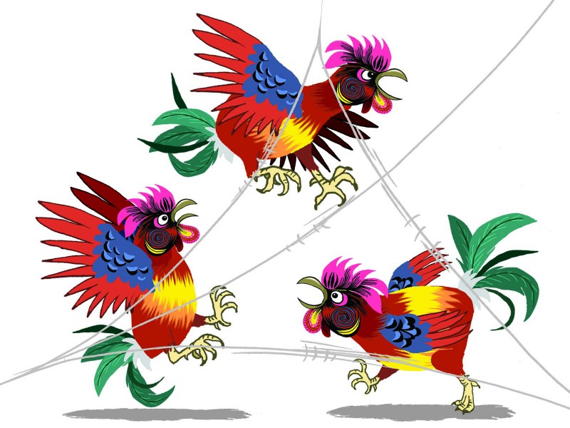 The Rooster and the mouse